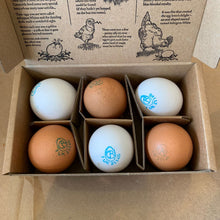 Load image into Gallery viewer, Cacklebean Eggs 1/2 Dozen Box
