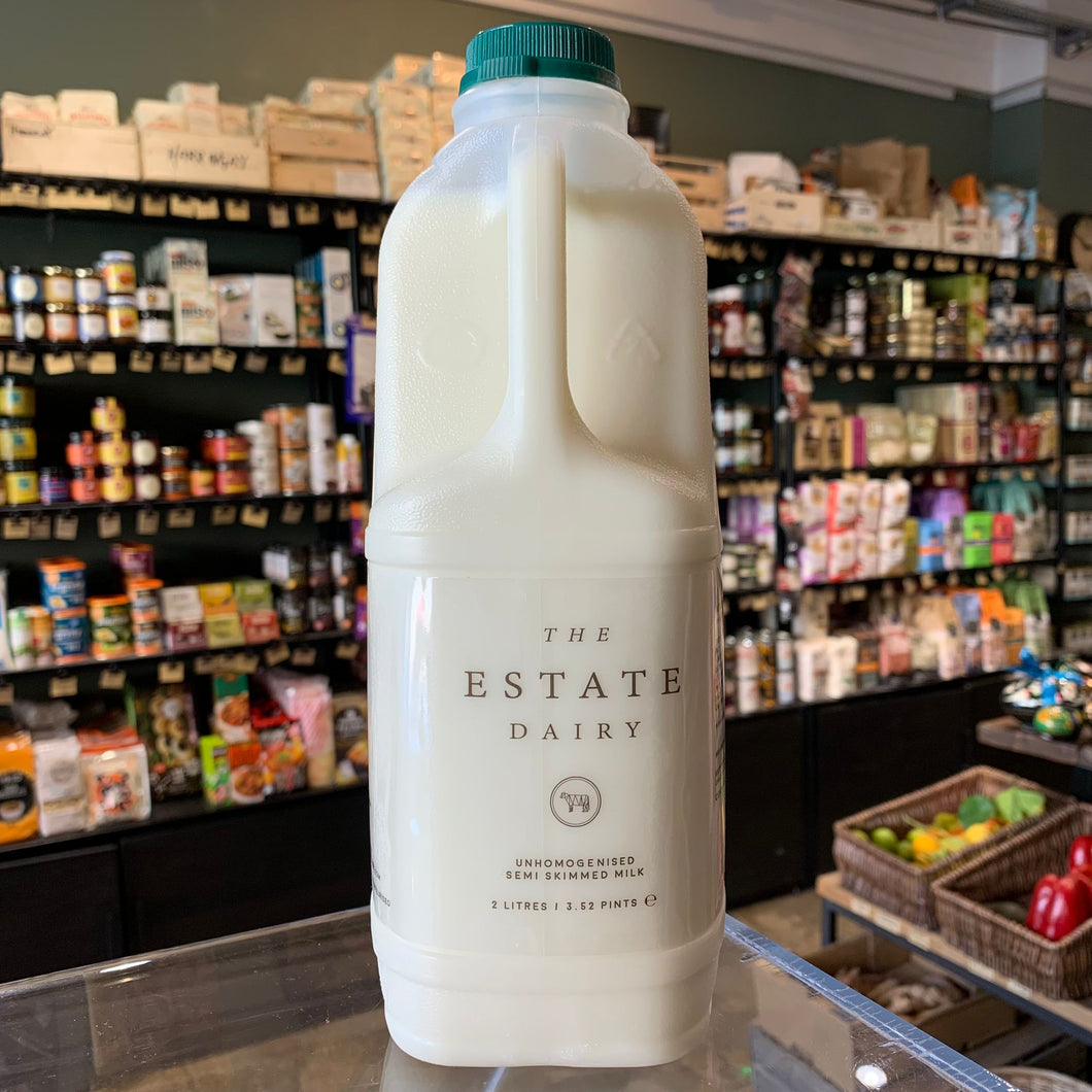 The Estate Dairy Semi-skimmed Milk 2lt